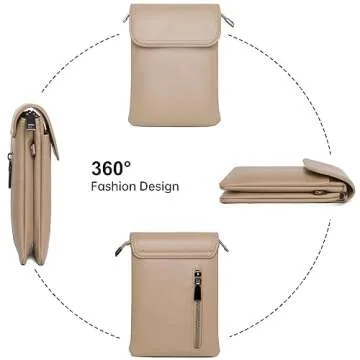 OIDERY Crossbody Bags for Women Cell Phone Wallet Purse