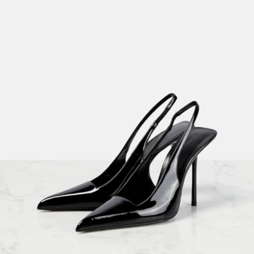 Elegance Redefined: Verundy Black Stiletto Slingbacks