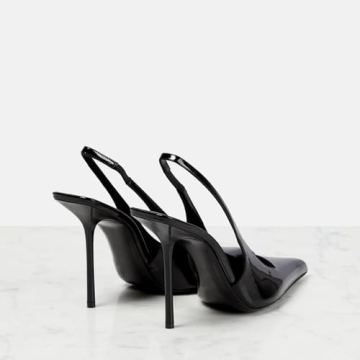 Elegance Redefined: Verundy Black Stiletto Slingbacks
