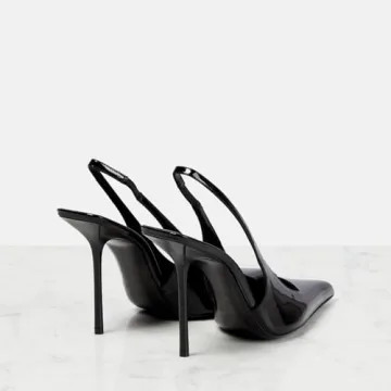 Elegance Redefined: Verundy Black Stiletto Slingbacks