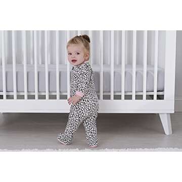 Gerber Baby Girls 4 Pack Sleep 'N Play Footie Leopard Pink 3-6 Months