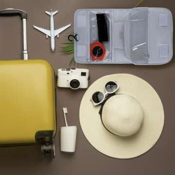 Motroce Waterproof Hanging Travel Toiletry Bag Organizer