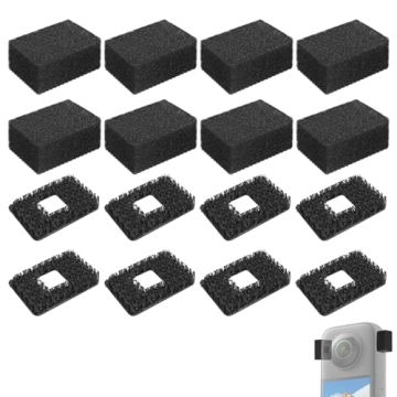 SUNMON Mic Wind Muff for Insta360 X4/X3 - 8 PC Noise Reduction Pop Filter