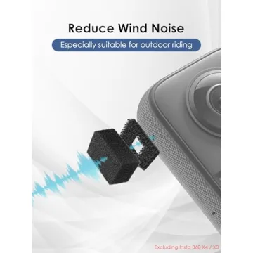 SUNMON Mic Wind Muff for Insta360 X4 and X3