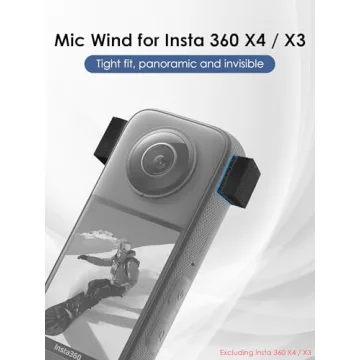 SUNMON Mic Wind Muff for Insta360 X4 and X3