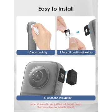 SUNMON Mic Wind Muff for Insta360 X4 and X3