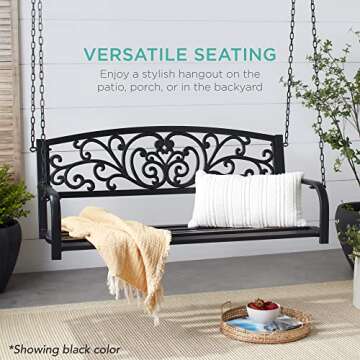 Best Choice Products 2-Person Metal Outdoor Swing