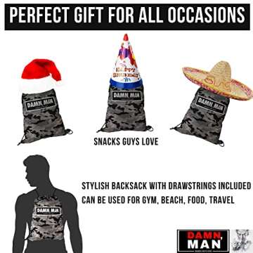 Beef Jerky Gift Basket for Men - Beef Sticks, Bacon Sausage, Cheese Sticks, Summer Sausage, Gift for Men Birthday Gift, Care Package, Snack Gift