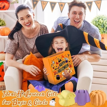 9 Pack Halloween Bath Bombs for Kids, Halloween Bubble Kids Bath Bombs with Surprise Toy Inside, Halloween Treat Bags Gifts for Kids Girls Boys