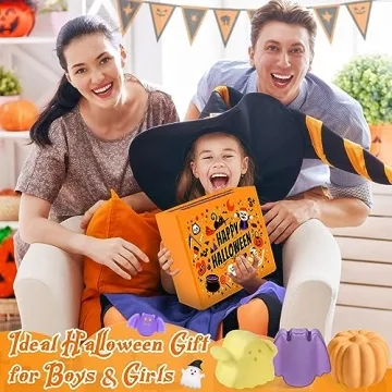 9 Pack Halloween Bath Bombs for Kids, Halloween Bubble Kids Bath Bombs with Surprise Toy Inside, Halloween Treat Bags Gifts for Kids Girls Boys