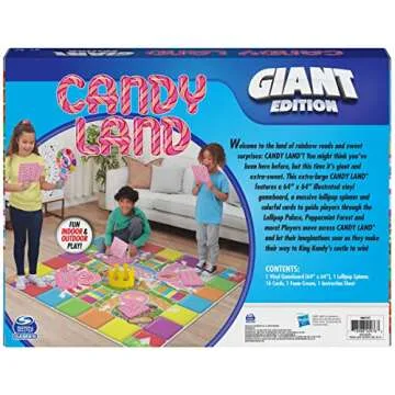 Giant Candy Land Board Game for Family Fun Indoors Outdoors