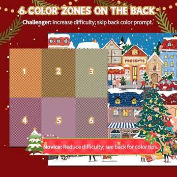 Naturelish Snow Street Jigsaw Puzzles for Adults 1000 Pieces with Glitter, Brain Challenging Puzzle ...