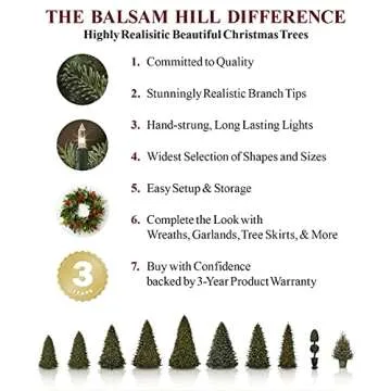 Balsam Hill 9ft Classic Blue Spruce Artificial Christmas Tree