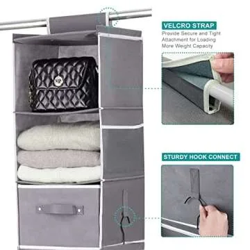 Ropesmart 6-Shelf Closet Organizer with Drawers & Pocket
