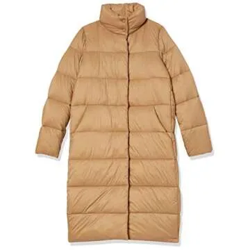 Amazon Essentials Water-Resistant Women's Cocoon Puffer Coat