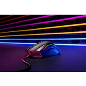 Razer Mamba Elite Gaming Mouse with 16.000 DPI 5G Optical Sensor, 9 Programmable Buttons, Ergonomic Form Factor, Powered Chroma