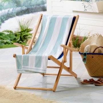 Great Bay Home Velour Beach Towels - Oversized & Quick Dry