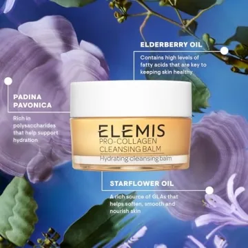 ELEMIS Pro-Collagen Cleansing Balm Makeup Remover, Hydrating Facial Cleanser, Oil Cleanser, Oil Makeup Remover, Deep Cleanse