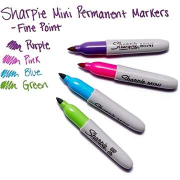 Tropical Colors Mini Markers - 5 Pack with Clips