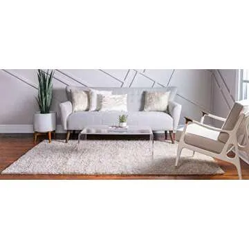 Unique Loom Davos Shag Collection Rug - Soft & Stylish