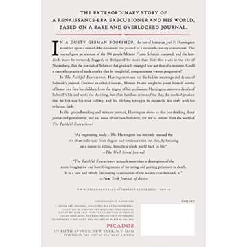 The Faithful Executioner: Life and Death, Honor and Shame in the Turbulent Sixteenth Century