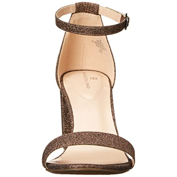 Bandolino Women's Armory Heeled Sandal in Bronze Glitter