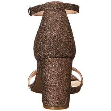 Bandolino Women's Armory Heeled Sandal in Bronze Glitter