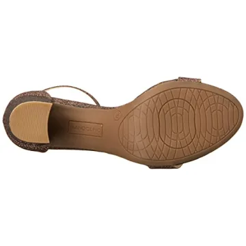 Bandolino Women's Armory Heeled Sandal in Bronze Glitter