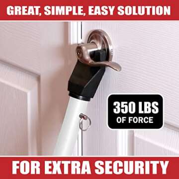Adjustable Dual Security Bar for Home & Travel Protection