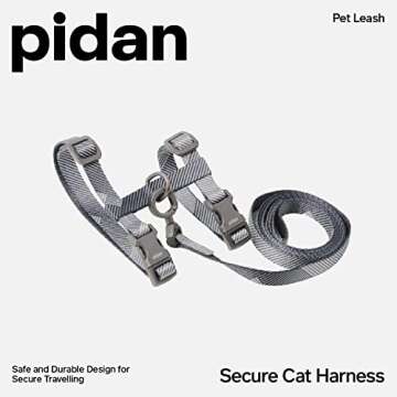 pidan Cat Harness & Leash Set, Cats Escape Proof Adjustable Kitten Harness for Large Small Cats, Lig...