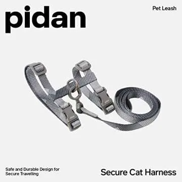pidan Cat Harness & Leash Set, Cats Escape Proof Adjustable Kitten Harness for Large Small Cats, Lig...