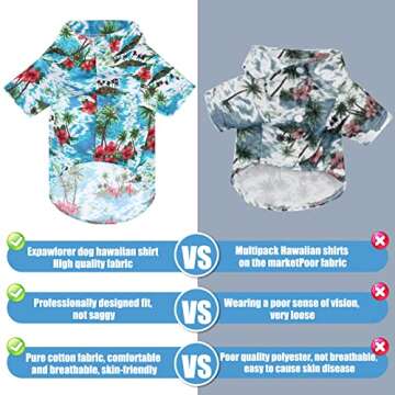 Shop EXPAWLORER Dog Hawaiian Shirt for Summer Fun
