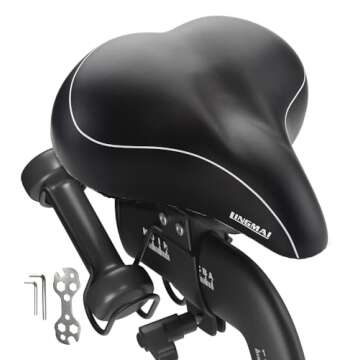 Comfortable Bicycle Saddle - Soft Cushion for Indoor and Outdoor Cycling