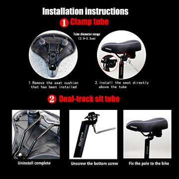 Comfortable Oversized Bike Seat for Men and Women