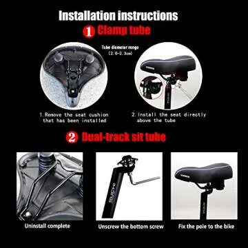 Comfortable Oversized Bike Seat for Men and Women