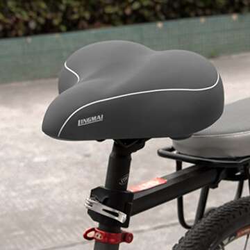 Comfortable Oversized Bike Seat for Men and Women