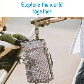 Easy to Clean Baby Changing Mat with Soft Head Pillow - Travel Changing Pad