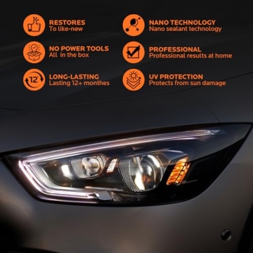 FAVIRZCE Headlight Restoration Kit for Clear Lenses