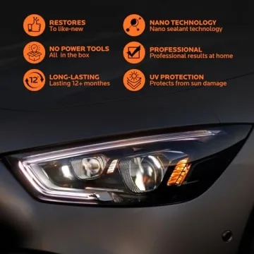 FAVIRZCE Headlight Restoration Kit for Clear Lenses