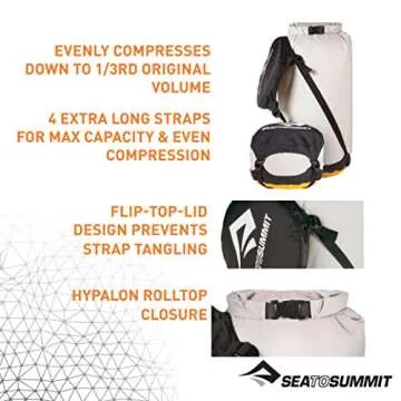 Sea to Summit Event Compression Dry Sack, Sleeping Bag Dry Bag, Small / 10 Liter