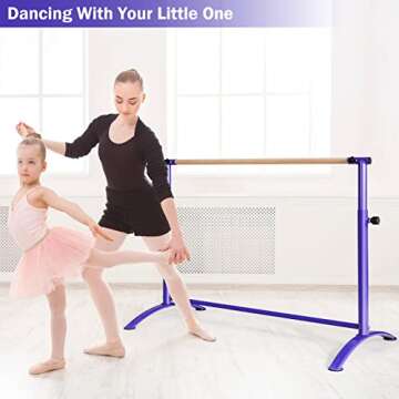 Costzon Portable Ballet Barre - Adjustable Dance Bar for All Ages
