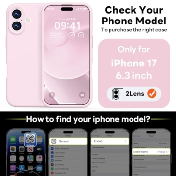 Vooii Magnetic for iPhone 17 Case, Compatible with Magsafe (Premium Liquid Silicone) (Integrated Cam...