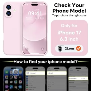 Vooii Magnetic for iPhone 17 Case, Compatible with Magsafe (Premium Liquid Silicone) (Integrated Cam...