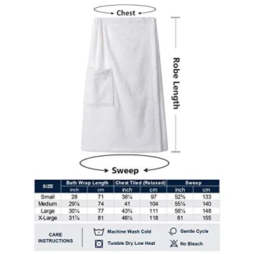 SIORO Bath Wraps for Women Towel Wraps Lightweight Spa Bathrobes with Adjustable Closure & Pockets for Pool Gym