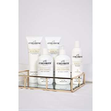 CURLSMITH - Shine Cream, Leave-In Conditioner, Moisturising, Sensitive, Fragrance Free for All Curl and Hair Types, Vegan (8 fl oz)