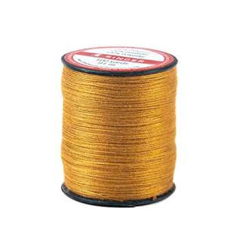 SINGER Blue Jean Thread, 100 Yards Old Gold for Heavy-Duty Sewing