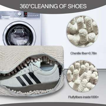 Shoes Laundry Bag for Shoes Sneaker Washing Machine Bag Shoe Washing Machine Bag, Reusable and Durab...