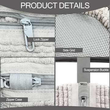 Shoes Laundry Bag for Shoes Sneaker Washing Machine Bag Shoe Washing Machine Bag, Reusable and Durable Zipper Shoe Washing Bag for All Shoe Types And Sizes(Light Brown 2Pcs)