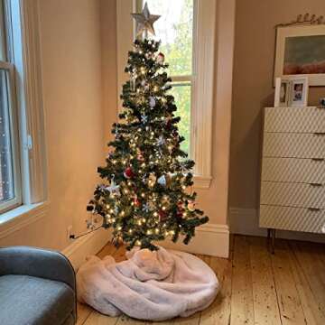 Flexible Flyer 6 Ft Pencil Christmas Tree. Small Slim Skinny Narrow Thin Unlit Artificial Xmas Decor