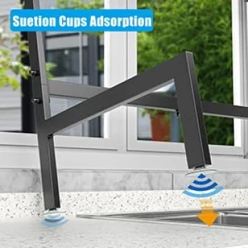 SNSLXH Over The Sink Dish Drying Rack, Adjustable 24.8"-35.4"